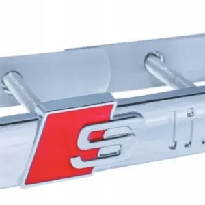 AUDI S-LINE Logo Srebrny Emblemat Znaczek Na Grill Szybka dostawa