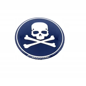 Bezpieczna płatność CZASZKA naklejka emblemat FELGA KOŁPAK 56mm