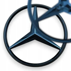 Szybka dostawa Gwiazda Bagażnika 85mm Logo Czerń Połysk Tył A2238170100 Do S W223 04-10