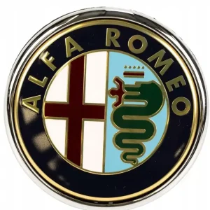 EMBLEMAT ZNACZEK LOGO TYŁ ALFA ROEMO GIULIETTA 50530581 FCA OE ORYGINAŁ Autentyczny