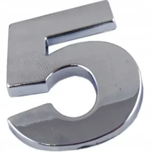 Ostatnia szansa A5U99 EMBLEMAT CYFRA CYFRY LITERA DUŻA CHROM 5 pię