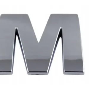 Nowość EMBLEMAT DBautomotive LITERA LITERKA CYFRA CYFRY CHROM NAKLEJKA 3D - M m
