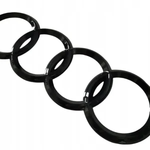 Autentyczny Samoprzylepny Emblemat Tył Czarny Audi 185 mm