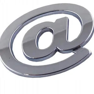 Tani S6I41 EMBLEMAT LITERA LITERKA CYFRA CYFRY CHROM @