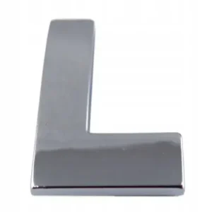 EMBLEMAT LITERA LITERKA CHROM L l DUŻA 5,6cm Tani