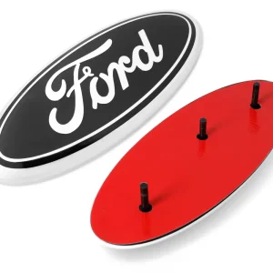 Wysoka jakość Emblemat samoprzylepny znaczek logo FORD 22,5x9 cm Czarny