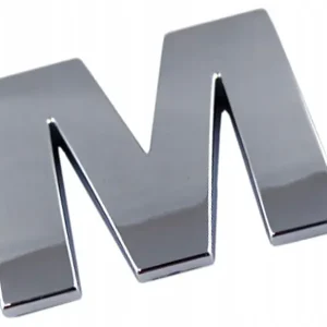 Wysoka jakość J5X09 EMBLEMAT LITERA LITERKA CYFRA CYFRY CHROM M