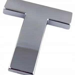 G0W10 EMBLEMAT LITERA LITERKA CYFRA CYFRY CHROM T Popularny