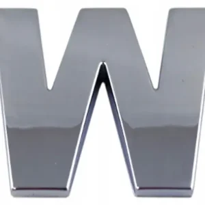 LITERKA CHROM W W DUŻA 5,6CM J4X36 EMBLEMAT LITERA Wyprzedaż