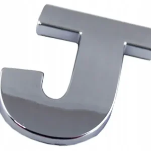 A0R47 EMBLEMAT LITERA LITERKA CHROM J j DUŻA 5,6cm Oferta
