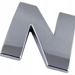 Popularny Q7K46 EMBLEMAT LITERA LITERKA CYFRA CYFRY CHROM N