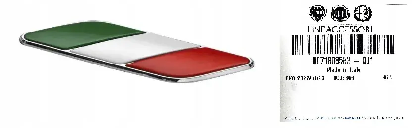 EMBLEMAT FLAGA WŁOCH ITALIA ORYGINAŁ FCA OE 71808583 Zamów teraz