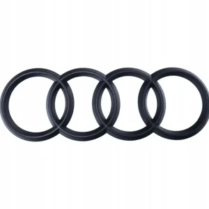 Promocja EMBLEMAT na TYŁ AUDI CZARNY MAT logo 177x58