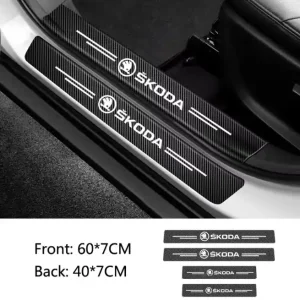 Zamów teraz SKODA OCTAVIA FABIA SUPERB YETI NAKLEJKI FOLIA OCHRONNA NA PROGI 4szt.