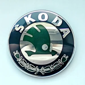 Oferta limitowana EMBLEMAT ZNACZEK LOGO SKODA na PRZÓD/TYŁ 80mm do FABIA, ROOMSTER, OCTAVIA
