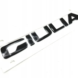 Popularny Napis logo emblemat czarny Alfa Romeo Giulia