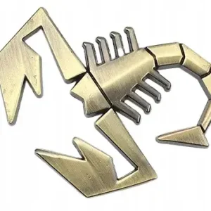 Zamów teraz Emblemat Naklejka wypukłe 3D SKORPION ABARTH 500 metalowa ozdoba samochód