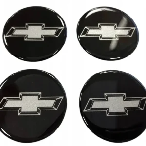 Zwrot pieniędzy NAKLEJKI ZNACZKI EMBLEMATY NA KOŁA CHEVROLET 55 MM 5,5 CM