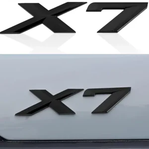 Nowość Emblemat Znaczek Napis do BMW X7 czarny połysk