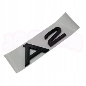 EMBLEMAT znaczek A2 na klapę logo AUDI czarny PREMIUM Szybka dostawa