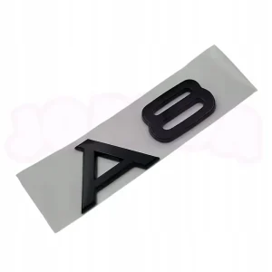 Tani EMBLEMAT znaczek A8 na klapę logo AUDI czarne PREMIUM