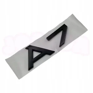 Najlepsza cena EMBLEMAT znaczek A7 na klapę logo AUDI czarny PREMIUM