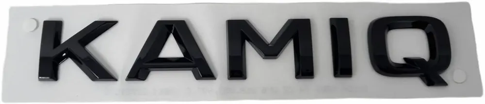 NAPIS EMBLEMAT BAGAŻNIKA SKODA KAMIQ 2019- CZARNY ORYGINAŁ Bezpieczna płatność