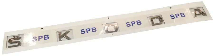 NAPIS EMBLEMAT BAGAŻNIKA SKODA SCALA KAMIQ 2019- CHROM ORYGINAŁ Wysoka jakość