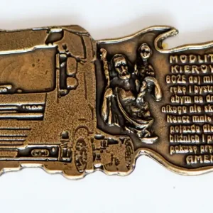 Kup teraz Naklejka ciężarówka modlitwa kierowcy metalowa św.Krzysztof