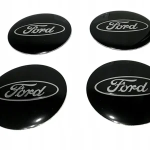 Najlepsza cena 4szt. Ford 56 mm naklejki aluminiowe emblematy na dekielki kołpaki felgi