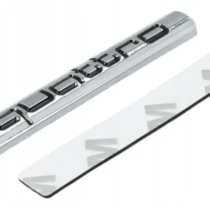 Emblemat samoprzylepny znaczek AUDI QUATTRO 6,7 cm Czarny Wysoka jakość