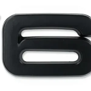 Tylko dziś Emblemat samoprzylepny znaczek AUDI V6T 8,6x1,9 cm Czarny