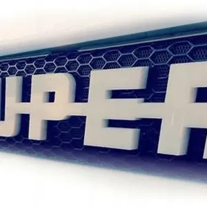 Scania SUPER emblemat BIAŁY 8mm połysk GRUBY IG:AFLED_truck_accesories Tani