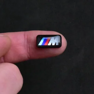 BMW M-Power M Pakiet naklejka chrom 17x9 mm znaczek na felgi kokpit - 1 szt Darmowa dostawa