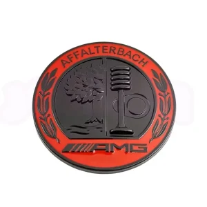 Wysoka jakość EMBLEMAT logo MERCEDES naklejka AFFALTERBACH AMG 45MM czarno czerwony