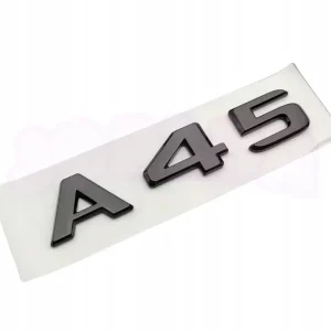EMBLEMAT A45 tył znaczek MERCEDES naklejka PREMIUM czarny Szybka dostawa