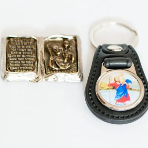 Tylko dziś Naklejka modlitwa kierowcy św Krzysztof/brelok /zestaw 2 w 1/