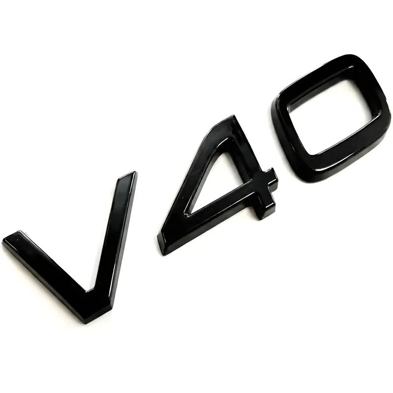 Tani EMBLEMAT LOGO ZNACZEK LITERKI 3D NAPIS VOLVO TYLNEJ KLAPY V40 czarny połysk