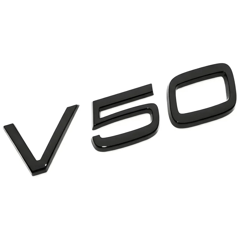 Kup teraz EMBLEMAT LOGO ZNACZEK LITERKI 3D NAPIS VOLVO TYLNEJ KLAPY V50 czarny połysk