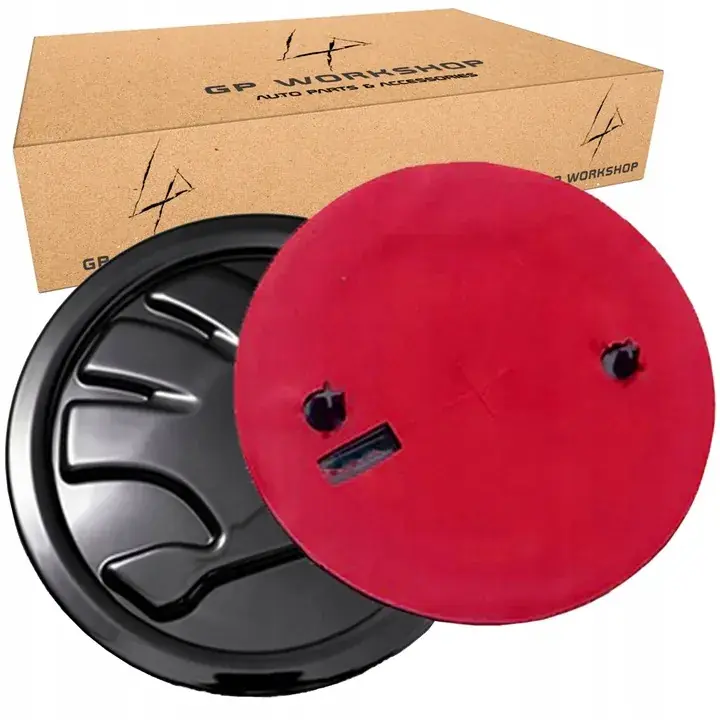 Ekspresowa dostawa EMBLEMAT ZNACZEK ZAMIENNIK DO FABIA OCTAVIA SUPERB 80mm CZARNY POŁYSK