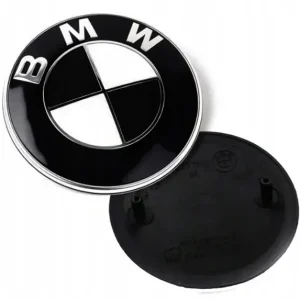 EMBLEMAT ZNACZEK LOGO CZARNO CZARNY BIAŁY BMW 82mm E30E34E38E46E53E83E60 Zwrot pieniędzy