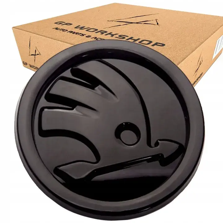 EMBLEMAT ZNACZEK ZAMIENNIK DO FABIA OCTAVIA SUPERB 80mm CZARNY POŁYSK Szybka dostawa