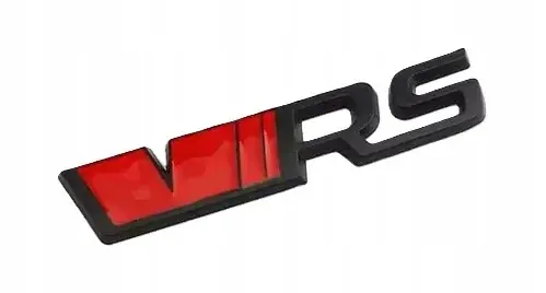 EMBLEMAT ZNACZEK LOGO NA TYŁ KLAPA SKODA VRS RS OCTAVIA CZERWONY Najlepsza cena