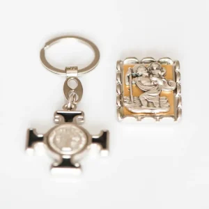 Oferta limitowana Zestaw Religijny do samochodu 2 w 1/brelok/medalion