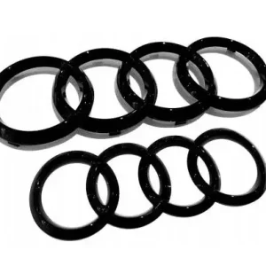 Kup teraz Emblematy logo do Audi Czarny Połysk komplet A5 F5 (2019- ) 249MM + 192MM