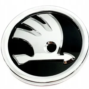 Popularny 3D SKODA EMBLEMAT ZNACZEK POŁYSK 90mm OCTAVIA SUPERB FABIA RAPID YETI