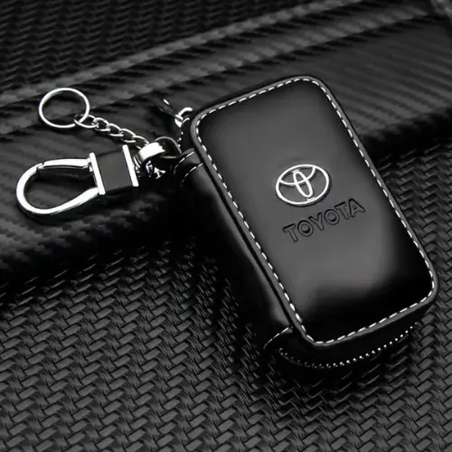 SKÓRZANE ETUI SASZETKA POKROWIEC NA KLUCZE KLUCZYK SAMOCHODOWY DO TOYOTA Rabat