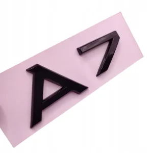 Zamów teraz Emblemat Znaczek Napis do Audi A7 czarny połysk