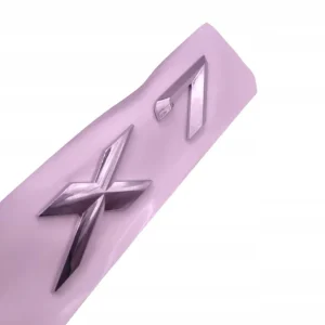 Emblemat Znaczek Napis do BMW X7 Srebrny połysk Chrom Oryginalny