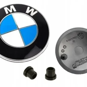 Autentyczny BMW EMBLEMAT ZNACZEK LOGO ZAMIENNIK 82mm NA MASKĘ KLAPĘ E46 E60 F10 X3 X5